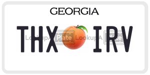 THXIRV license plate in Georgia