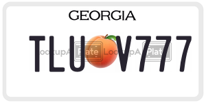 TLUV777 license plate in Georgia