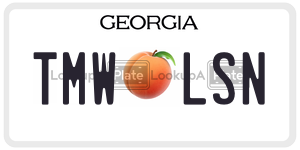 TMWLSN  license plate in GA