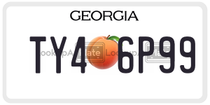 TY46P99  license plate in GA