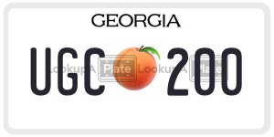 UGC200  license plate in GA