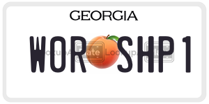 W0RSHP1  license plate in GA