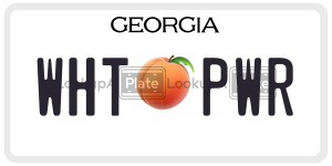 WHTPWR license plate in Georgia