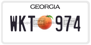WKT974 license plate in Georgia