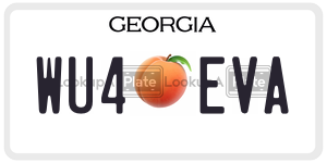 WU4EVA  license plate in GA