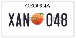 XAN048 license plate in Georgia