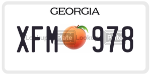 XFM978 license plate in Georgia
