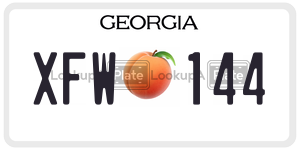 XFW144  license plate in GA