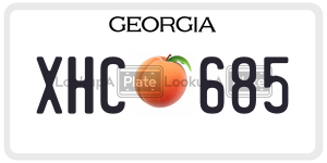 XHC685 license plate in Georgia