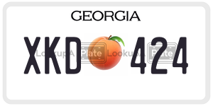 XKD424 license plate in Georgia