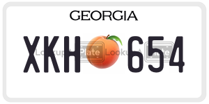 XKH654  license plate in GA