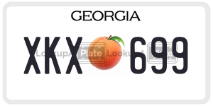 XKX699  license plate in GA