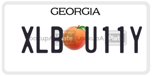 XLBU11Y license plate in Georgia