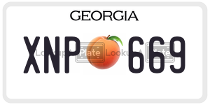 XNP669  license plate in GA
