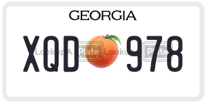 XQD978 license plate in Georgia
