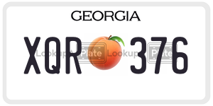 XQR376  license plate in GA
