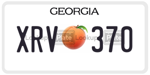 XRV370  license plate in GA