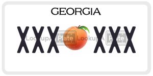 XXXXXX  license plate in GA