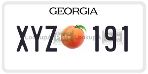 XYZ191  license plate in GA