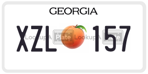XZL157  license plate in GA