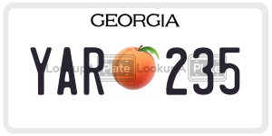 YAR235 license plate in Georgia