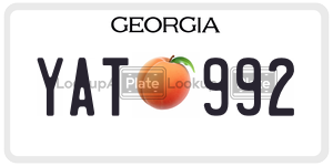 YAT992  license plate in GA