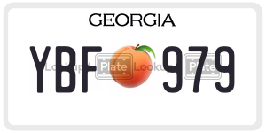 YBF979  license plate in GA