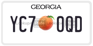 YC70QD license plate in Georgia