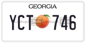YCT746  license plate in GA