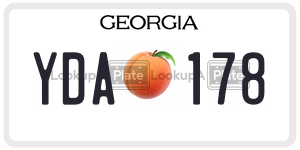 YDA178  license plate in GA