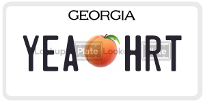 YEAHRT  license plate in GA