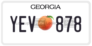 YEV878 license plate in Georgia