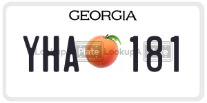 YHA181 license plate in Georgia