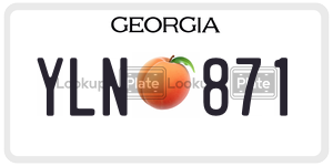YLN871  license plate in GA