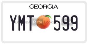 YMT599  license plate in GA