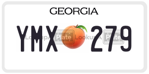 YMX279  license plate in GA