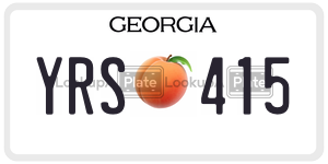 YRS415 license plate in Georgia