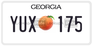 YUX175  license plate in GA