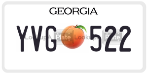 YVG522  license plate in GA