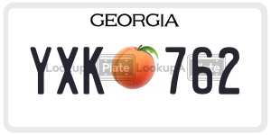 YXK762  license plate in GA