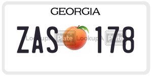 ZAS178  license plate in GA