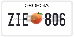 ZIE806 license plate in Georgia