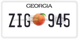 ZIG945  license plate in GA