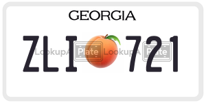 ZLI721  license plate in GA