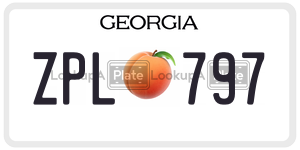 ZPL797  license plate in GA