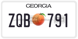 ZQB791  license plate in GA