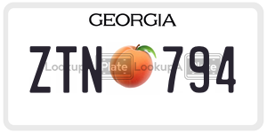 ZTN794  license plate in GA