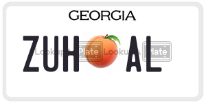 ZUHAL  license plate in GA