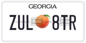 ZUL8TR  license plate in GA