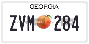 ZVM284  license plate in GA